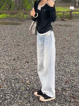 「GRL（グレイル）のアイテム（パンツ）」を使った、juzzyさん（レディース・163cm）の夏コーディネート