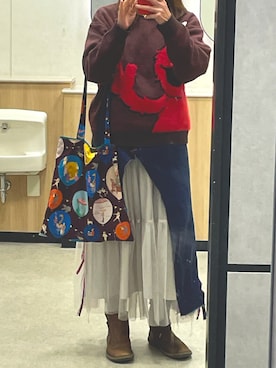 「CAMPER（カンペール）のアイテム」を使った、おかちゃんさん（レディース・164cm）の春コーディネート