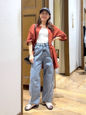 「アイテム（タンクトップ）」を使った、shizuruさん（レディース・149cm・20代）の夏コーディネート