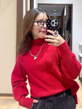 「GLOBAL WORK（グローバルワーク）のGOODデニムイージーパンツ/498394（デニムパンツ、ブラック系）」を使った、shizuruさん（レディース・149cm）の冬コーディネート