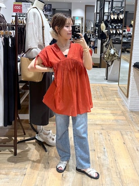 「アイテム（シュシュ）」を使った、shizuruさん（レディース・149cm）の夏コーディネート