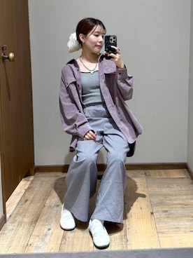 「アイテム（シュシュ）」を使った、shizuruさん（レディース・149cm・20代）の秋コーディネート