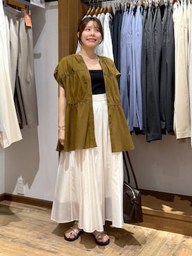 「アイテム（ヘアアクセサリー）」を使った、shizuruさん（レディース・149cm・20代）の夏コーディネート