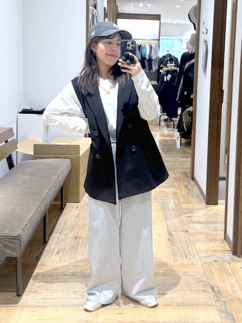 CPG GOLF レディース ベスト Lsize ホワイト PROPORTION BODY DRESSING ベスト ジレ ベルト付きジレ