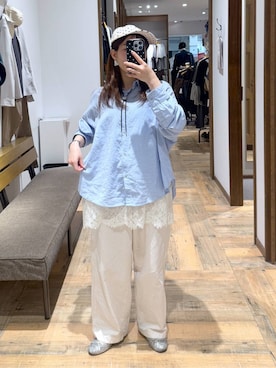 「GLOBAL WORK（グローバルワーク）のアイテム（帽子）」を使った、shizuruさん（レディース・149cm）の春コーディネート