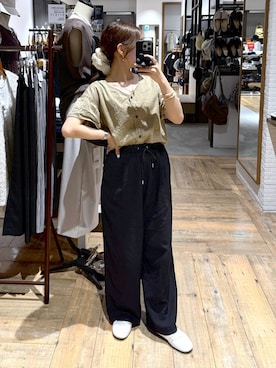 「GLOBAL WORK（グローバルワーク）のアイテム（パンツ）」を使った、shizuruさん（レディース・149cm）の夏コーディネート