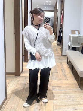 「アイテム（スマホケース/カバー）」を使った、shizuruさん（レディース・149cm）の秋コーディネート