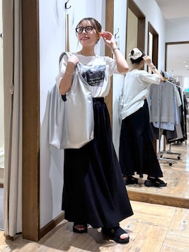 「アイテム（トートバッグ）」を使った、shizuruさん（レディース・149cm）の夏コーディネート