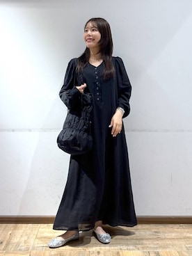 「GLOBAL WORK（グローバルワーク）の推しごとギャザートート/495802（トートバッグ）」を使った、shizuruさん（レディース・149cm）の秋コーディネート