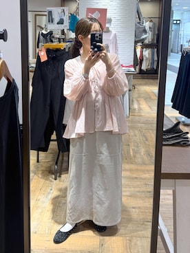 「アイテム（シュシュ）」を使った、shizuruさん（レディース・149cm）の秋コーディネート