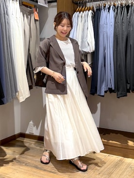 「GLOBAL WORK（グローバルワーク）のアイテム（ジャケット/アウター）」を使った、shizuruさん（レディース・149cm）の夏コーディネート