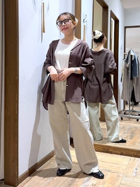 「アイテム（バレエシューズ）」を使った、shizuruさん（レディース・149cm）の夏コーディネート