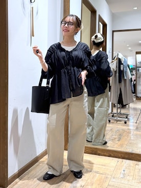 「アイテム（バレエシューズ）」を使った、shizuruさん（レディース・149cm・20代）の夏コーディネート
