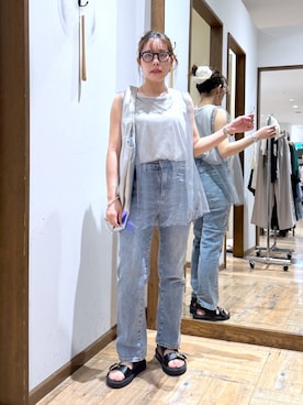 「アイテム（シュシュ）」を使った、shizuruさん（レディース・149cm）の夏コーディネート