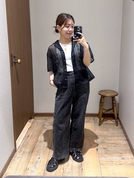 「アイテム（タンクトップ）」を使った、shizuruさん（レディース・149cm）の夏コーディネート
