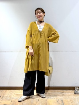 「アイテム（チョーカー）」を使った、shizuruさん（レディース・149cm）の秋コーディネート