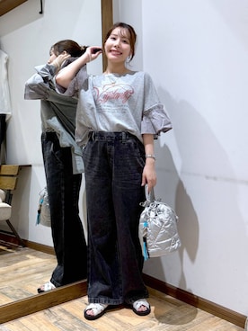 「アイテム（ハンドバッグ）」を使った、shizuruさん（レディース・149cm・20代）の夏コーディネート