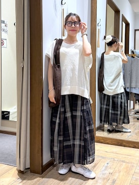 「アイテム（ベスト）」を使った、shizuruさん（レディース・149cm・20代）の夏コーディネート
