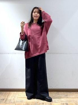 「アイテム（ニット/セーター）」を使った、shizuruさん（レディース・149cm・20代）の秋コーディネート