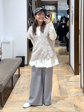 「GLOBAL WORK（グローバルワーク）のアイテム（ベスト）」を使った、shizuruさん（レディース・149cm）の秋コーディネート