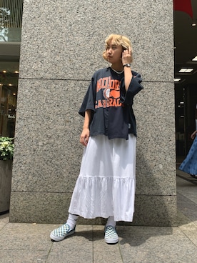 「JOINT WORKS（ジョイントワークス）のアイテム」を使った、gonさん（レディース・157cm）の夏コーディネート