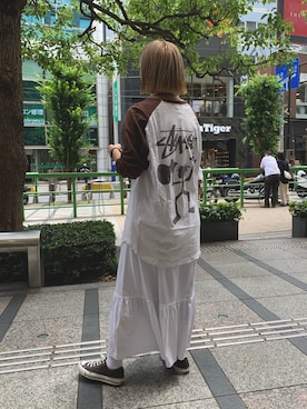 「Champion」｜gonさん（レディース・157cm）の夏コーディネート