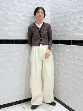 「アイテム（チノパンツ）」を使った、nakaさん（レディース・155cm）の秋コーディネート