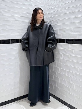 「SNAP_apart by lowrys」｜「アイテム（ブルゾン）」を使った、nakaさん（レディース・155cm）の秋コーディネート