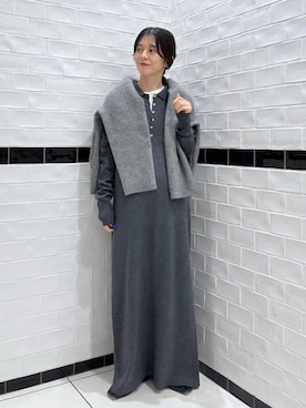 「アイテム（カーディガン/ボレロ）」を使った、nakaさん（レディース・155cm・40代）の秋コーディネート
