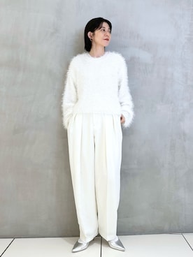 「アパートバイローリーズ」｜「アイテム（パンツ）」を使った、nakaさん（レディース・155cm）の冬コーディネート