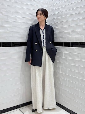 「アイテム（スウェットパンツ）」を使った、nakaさん（レディース・155cm・40代）の秋コーディネート