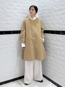 「アイテム（シャツワンピース）」を使った、nakaさん（レディース・155cm）の秋コーディネート