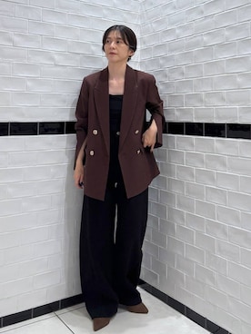 「アイテム（テーラードジャケット）」を使った、nakaさん（レディース・155cm・40代）の秋コーディネート