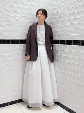 「アイテム（テーラードジャケット）」を使った、nakaさん（レディース・155cm・40代）の秋コーディネート