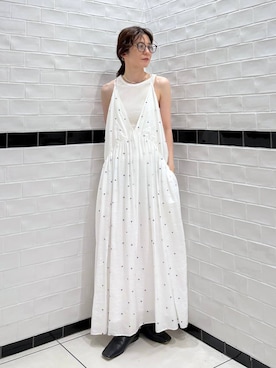 「アイテム（ワンピース/ドレス）」を使った、nakaさん（レディース・155cm・40代）の夏コーディネート