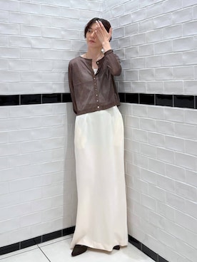 「アイテム（キャミソール）」を使った、nakaさん（レディース・155cm・40代）の夏コーディネート