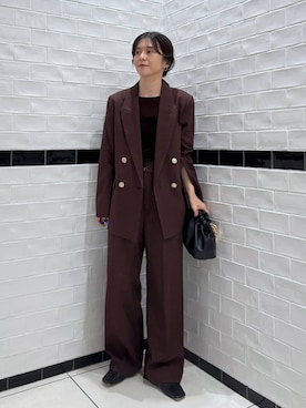 「A part by（アパートバイ）のチェーン2WAYBAG（ショルダーバッグ）」を使った、nakaさん（レディース・155cm・40代）の秋コーディネート