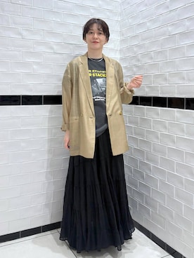 「A part by（アパートバイ）のアイテム」を使った、nakaさん（レディース・155cm）の春コーディネート