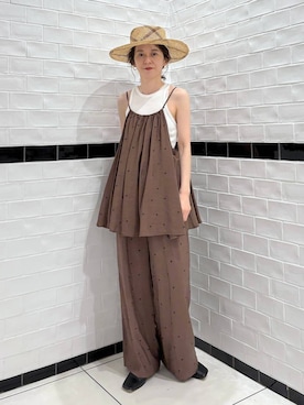 「アイテム（キャミソール）」を使った、nakaさん（レディース・155cm・40代）の夏コーディネート