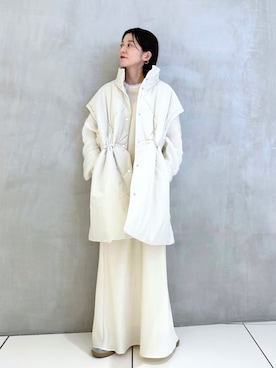 「アパートバイローリーズ」｜「アイテム（ジャケット/アウター）」を使った、nakaさん（レディース・155cm）の冬コーディネート