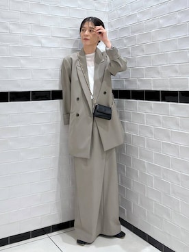 「アイテム（テーラードジャケット）」を使った、nakaさん（レディース・155cm・40代）の秋コーディネート