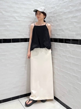 「アイテム（セットアップ）」を使った、nakaさん（レディース・155cm）の夏コーディネート