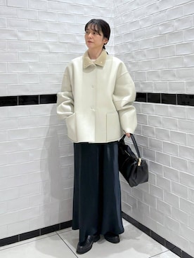 「アイテム（スカート）」を使った、nakaさん（レディース・155cm・40代）の秋コーディネート