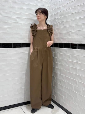「アイテム（サロペット/オーバーオール）」を使った、nakaさん（レディース・155cm・40代）の春コーディネート
