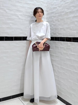「アイテム（ショルダーバッグ）」を使った、nakaさん（レディース・155cm・40代）の秋コーディネート