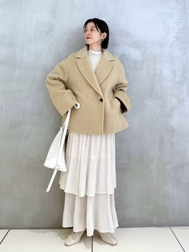「アパートバイローリーズ」｜「アイテム（ジャケット/アウター）」を使った、nakaさん（レディース・155cm）の冬コーディネート