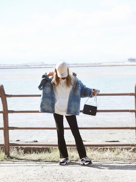 「oblekt（オブレクト）のアイテム」を使った、h2-hitomiさん（レディース・164cm）の春コーディネート