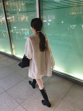 「Discoat」｜「アイテム（アクセサリー）」を使った、miwaさん（レディース・158cm）の秋コーディネート