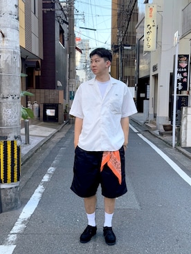 「アイテム（その他シューズ）」を使った、Goofyさん（メンズ・183cm）の夏コーディネート