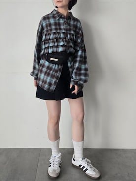 「Samansa Mos2（サマンサ モスモス）のアイテム」を使った、みやもとなのこさん（レディース・153cm）の秋コーディネート
